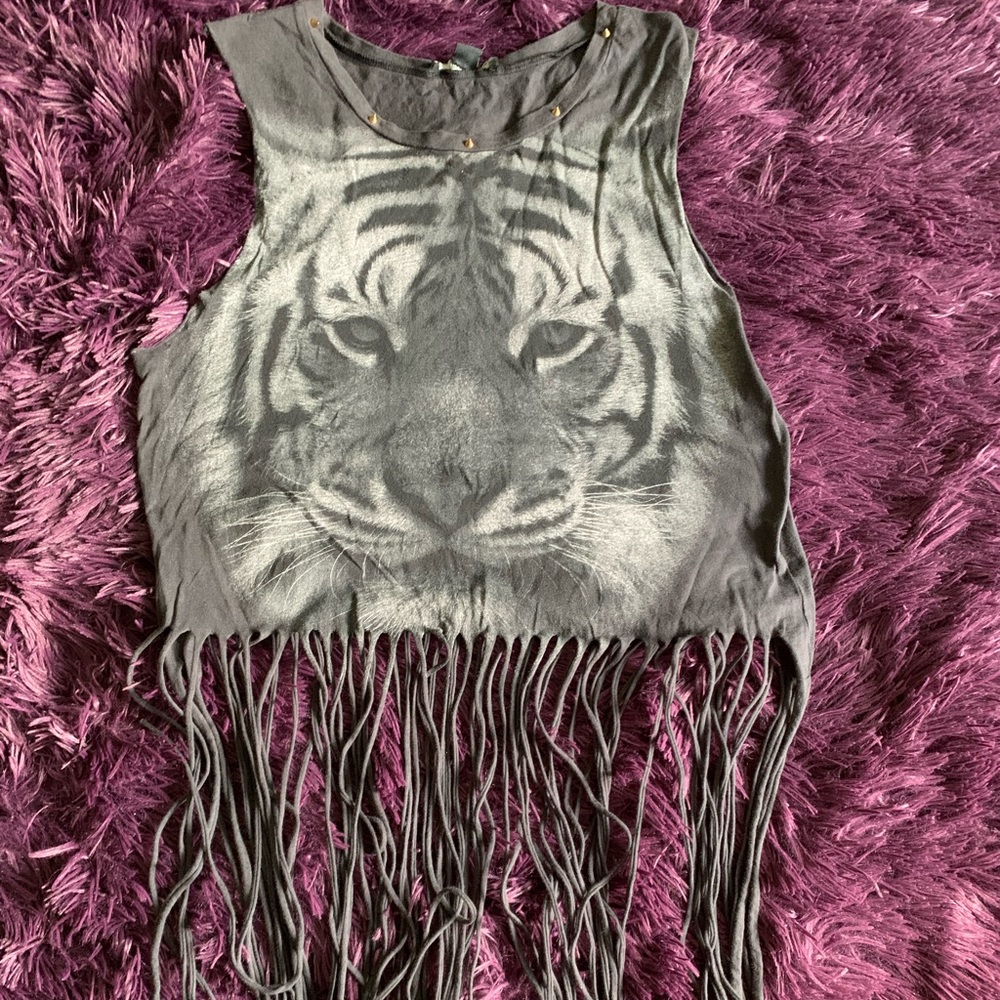 Fringed tank top